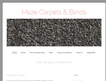Tablet Screenshot of mazecarpets.co.uk